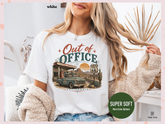Women’s Route 66 Graphic T-Shirt – Vintage Out of Office California Road Trip Tee