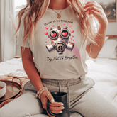 Eww Valentine Love Is in the Air, Try Not to Breathe" T-shirt