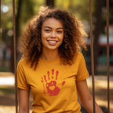 Motivational Empowerment Tee Inspire with Positivity Heartprint Revolution: Make Your Mark T-Shirt