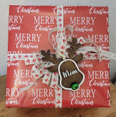 Personalized Reindeer Wood Ornaments