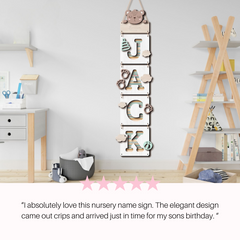 Large wood name sign, nursery name sign, girl name sign, baby room name sign, layered baby name sign, boy name sign, cut out sign