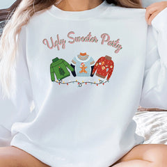 "Ugly Sweater Party" Themed Crewneck Sweater