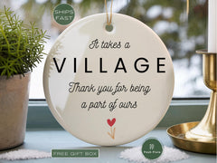 It Takes a Village, Nanny Thank You Gift, Child Care Worker Gift, Thank You for Being a Part of Ours, Babysitter, Gift for Daycare Teacher