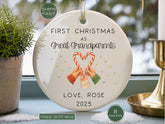 First Christmas As Great Grandparents Ornament, Personalized Grandparents Ornament, Family Keepsake, Holiday Gift