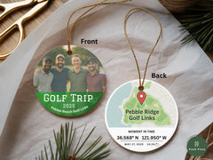Custom Golf Trip Ornament, Gifts for Golf Trip Keepsake for Golf Friends Christmas Ornament Golf Trip Gift