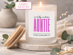 Soy Wax Candle for Auntie, "Nature" Scented Gift (8 oz)