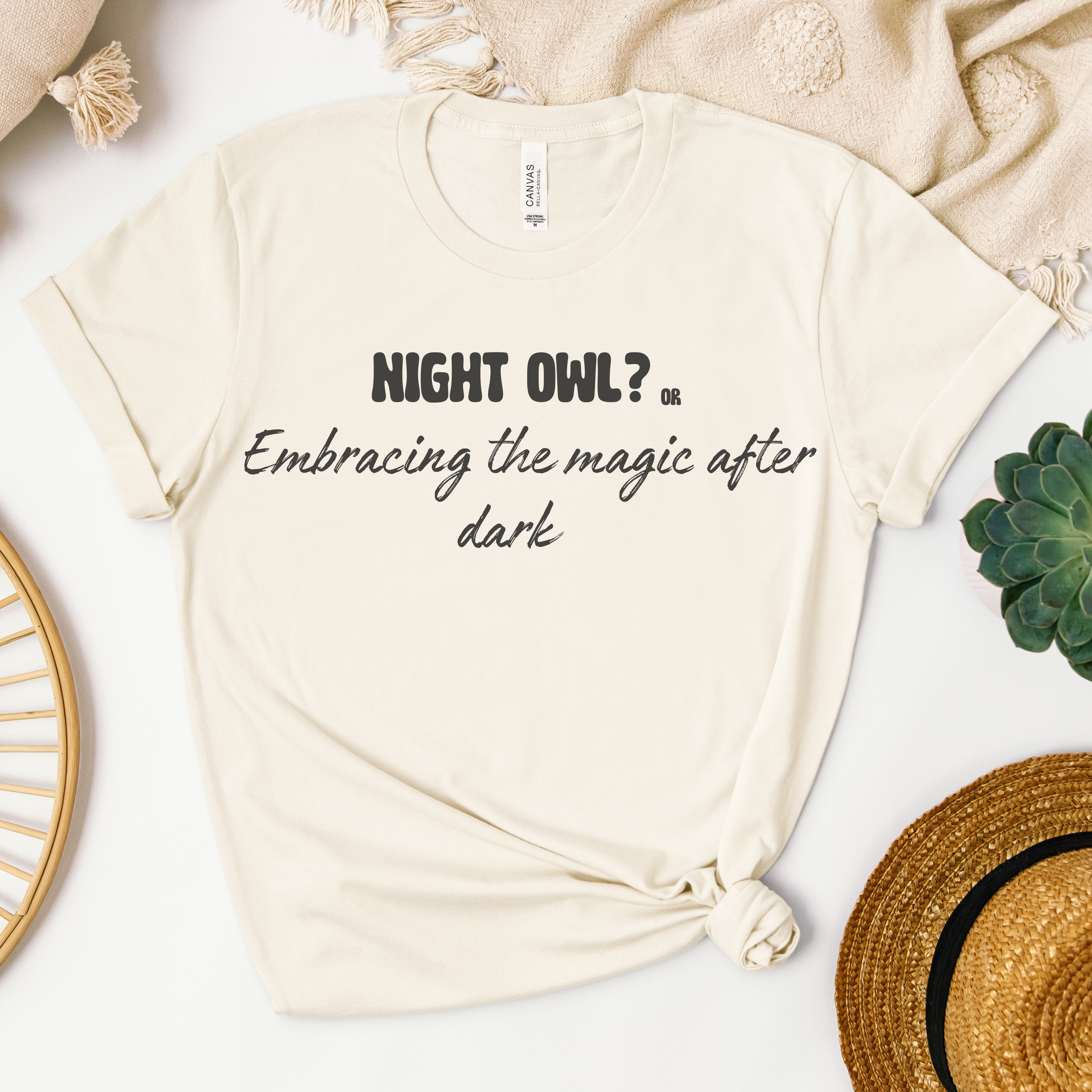 Night owl? or Embracing the magic after dark T-shirt.
