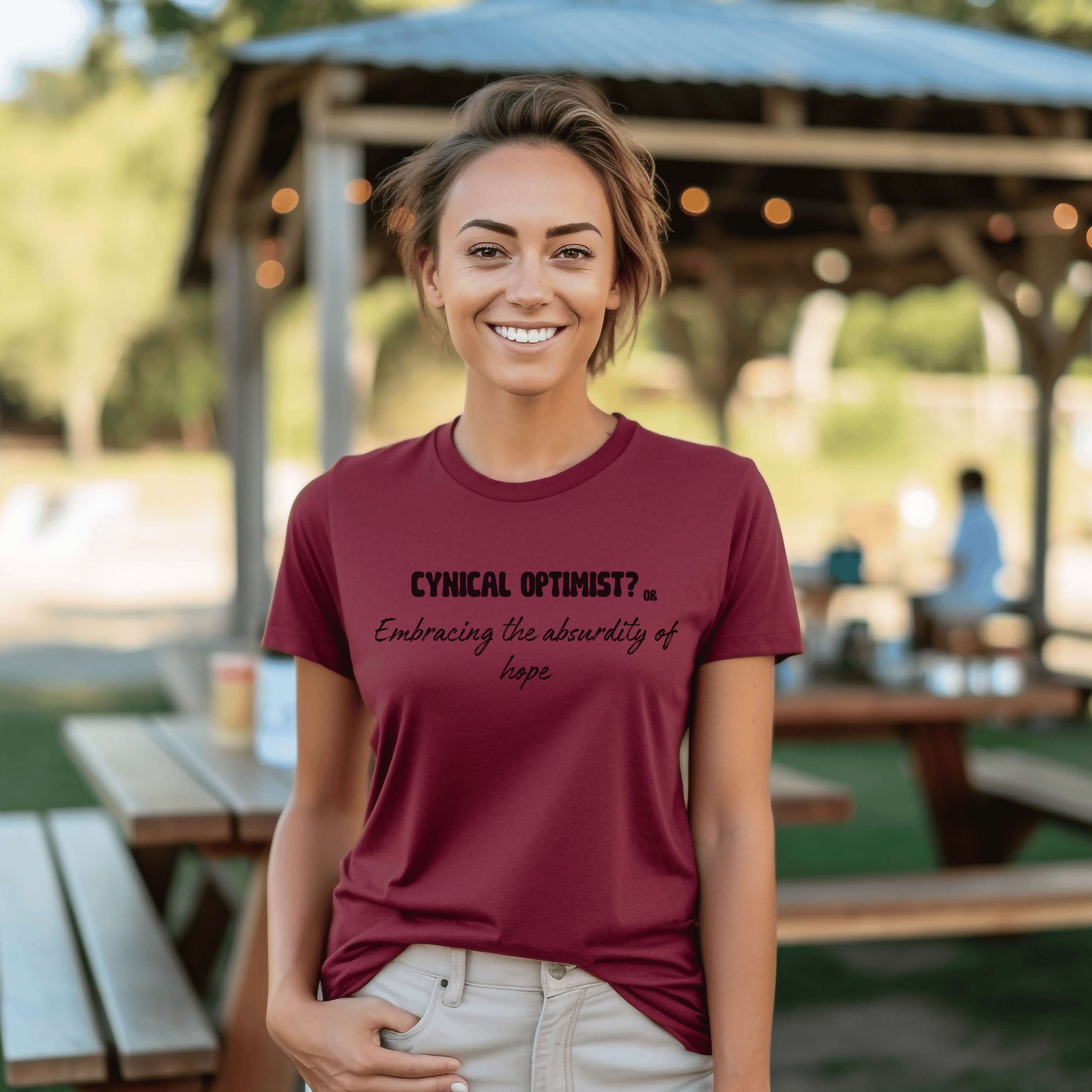 Cynical Optimist? or Embracing the Absurdity of Hope T-Shirt