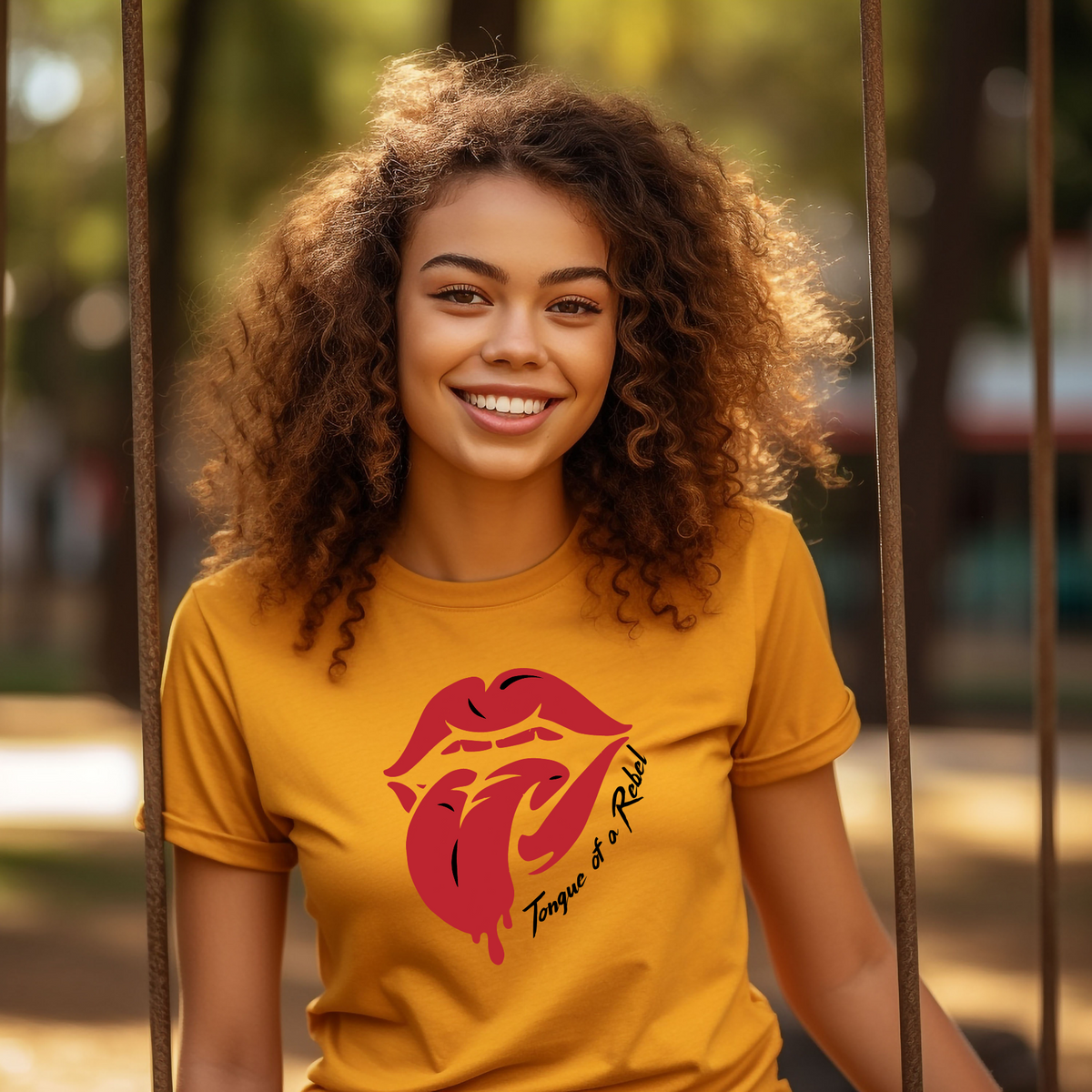 Motivational Empowerment Tee: Inspire with Positivity Rebel Tongue Unleash Your Inner Boldness with our T-Shirt