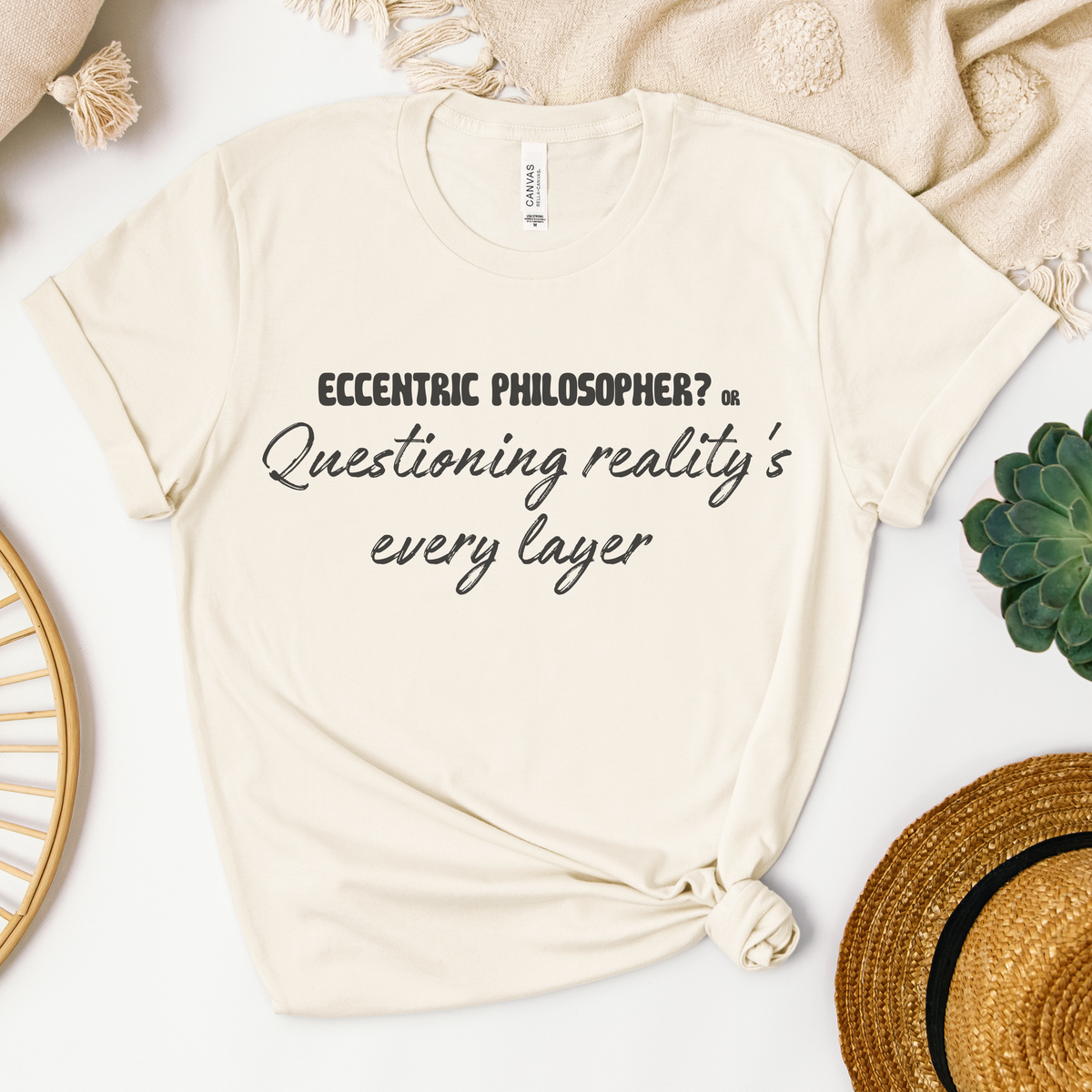 Eccentric philosopher? or Questioning reality's every layer T-shirt