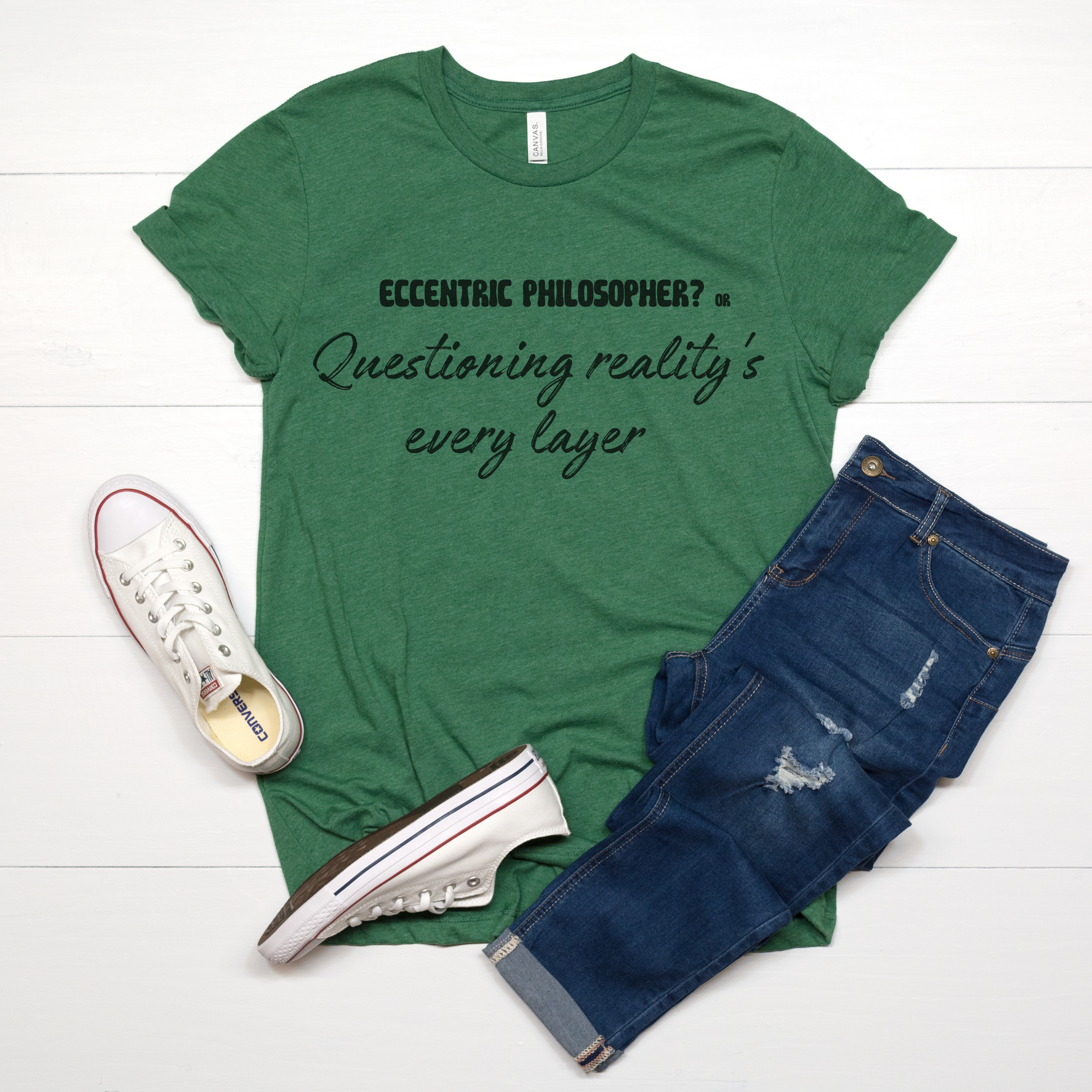 Eccentric philosopher? or Questioning reality's every layer T-shirt