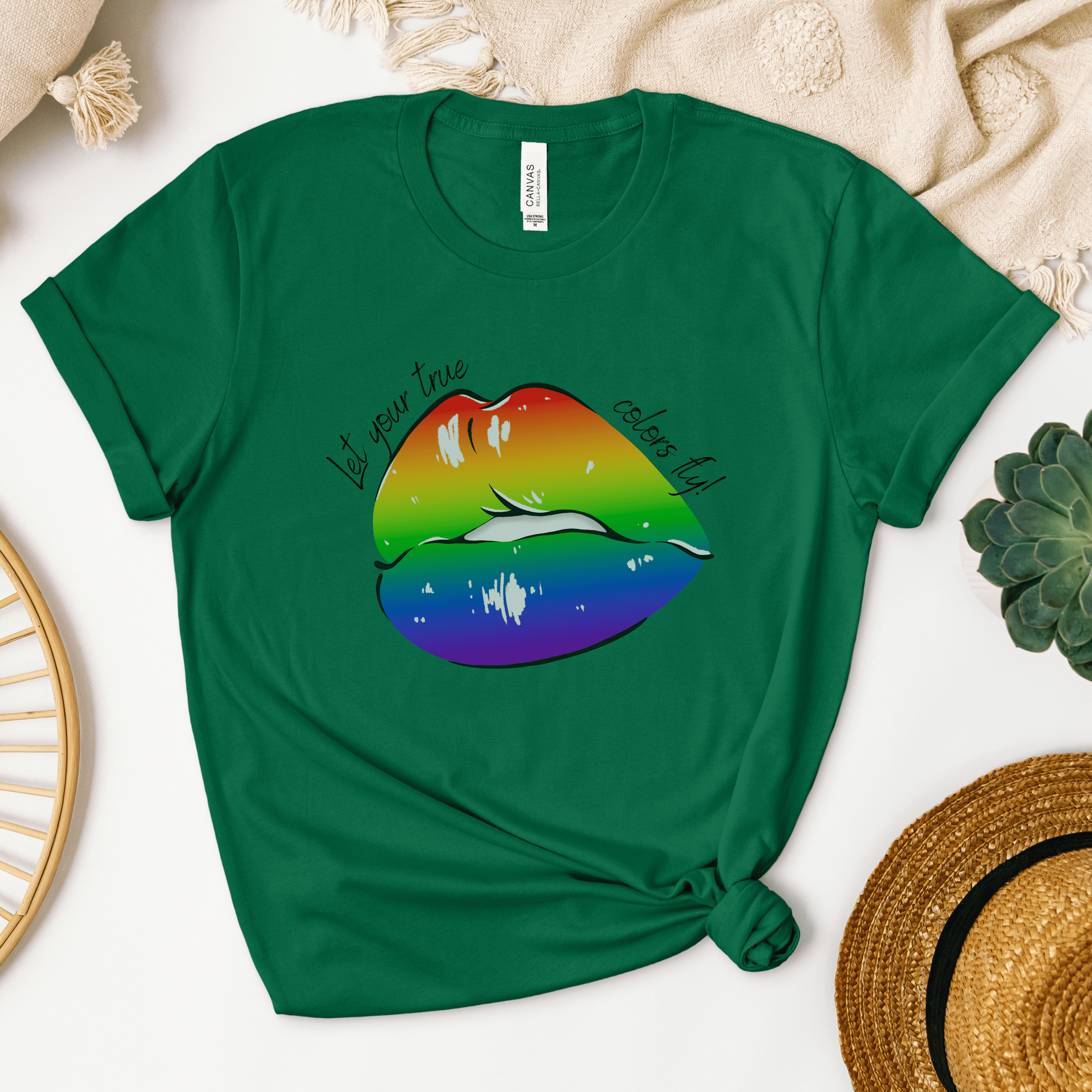 Let Your True Colors Fly!" T-shirt