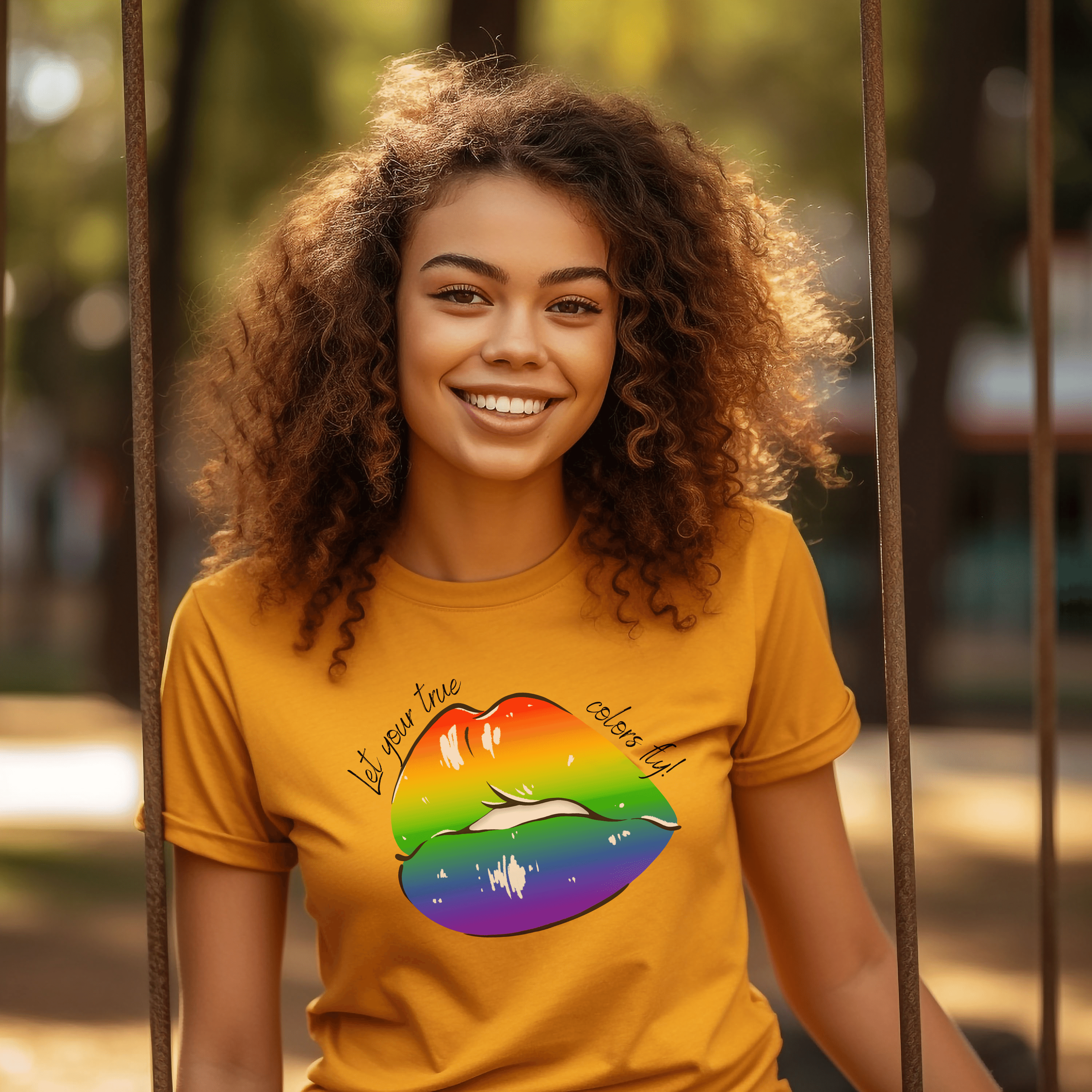 Let Your True Colors Fly!" T-shirt