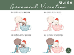 Big Sister Ornament | Personalized Big Sister Christmas Ornament | Promoted to Big Sister Gift | New Baby Announcement Keepsake