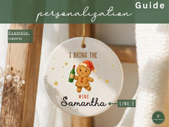 Custom Friend Ornament, Personalized Best Friend Christmas Ornament Gift for Friend Christmas Ornament Friend Keepsake Friend Christmas Gift