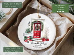 Custom Adoption Ornament, Personalized Adoption Christmas Ornament Adoption Day Keepsake Gifts for Adoption Day Gift Adoption Ornament