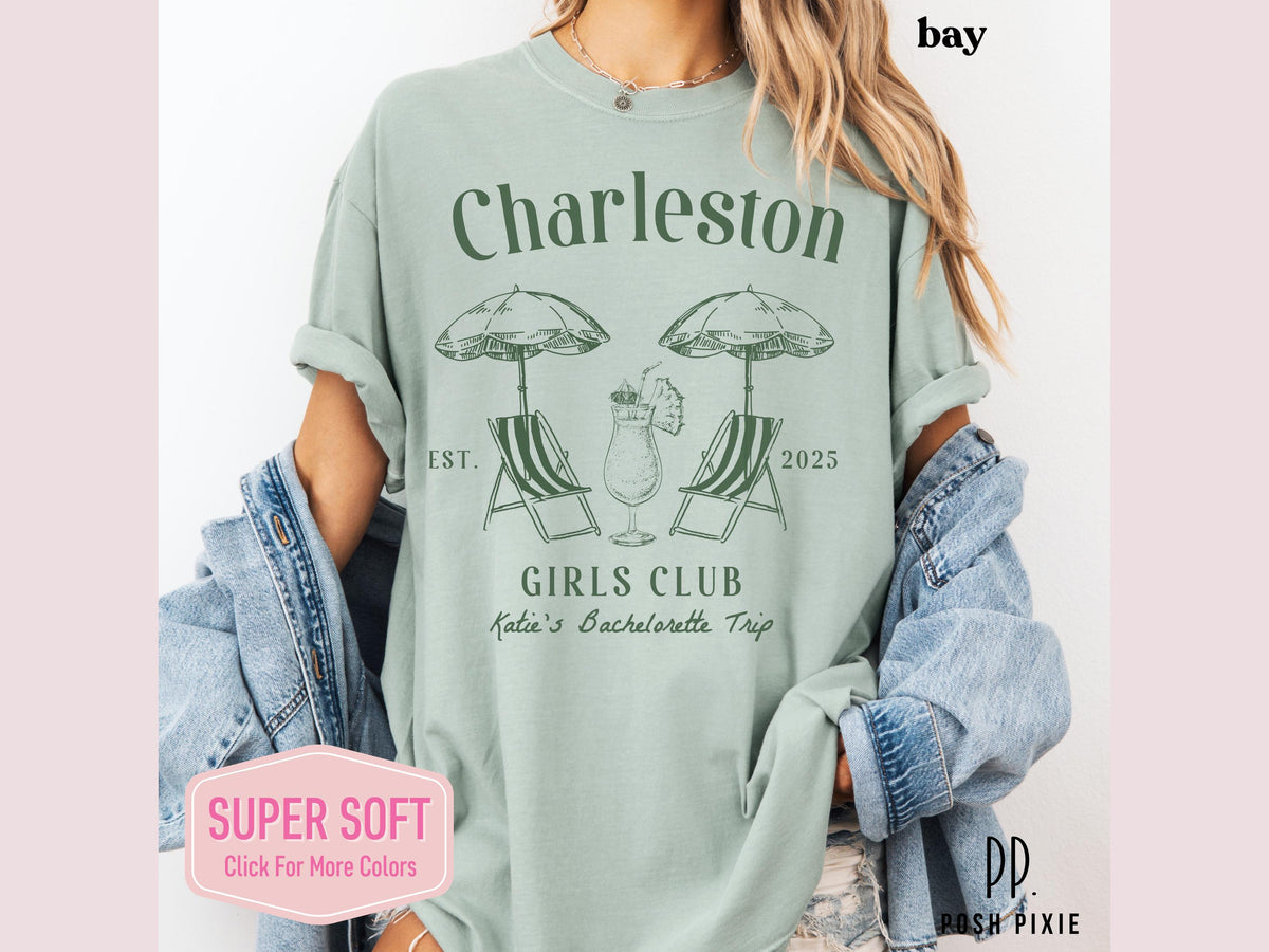 Charleston Bachelorette Party Shirt: Custom Beach Trip Tee