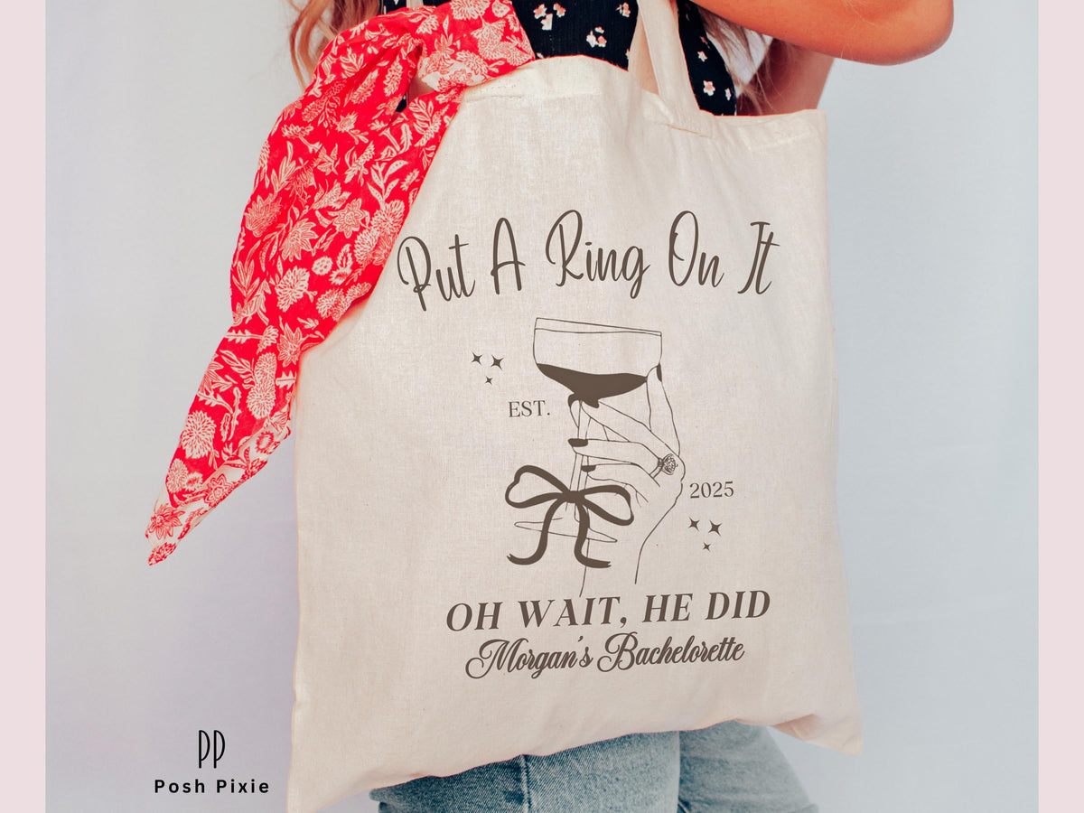 Bride To Be Tote Bag | Personalized Bride Tote Bag | Custom Wedding Planning Tote | Engagement Gift for Bride | Bachelorette Weekend Bag