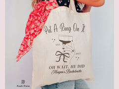 Bride To Be Tote Bag | Personalized Bride Tote Bag | Custom Wedding Planning Tote | Engagement Gift for Bride | Bachelorette Weekend Bag