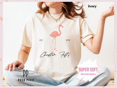 Flamingo 50th Birthday Shirt: Retro Graphic Tee for Women