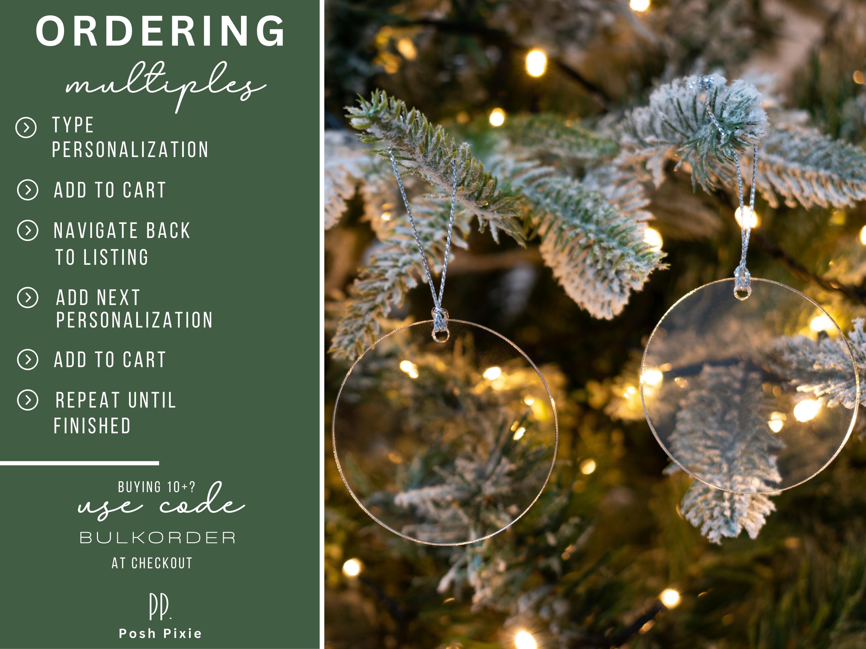 Personalized Family Christmas Ornament 2025: Custom Name Keepsake