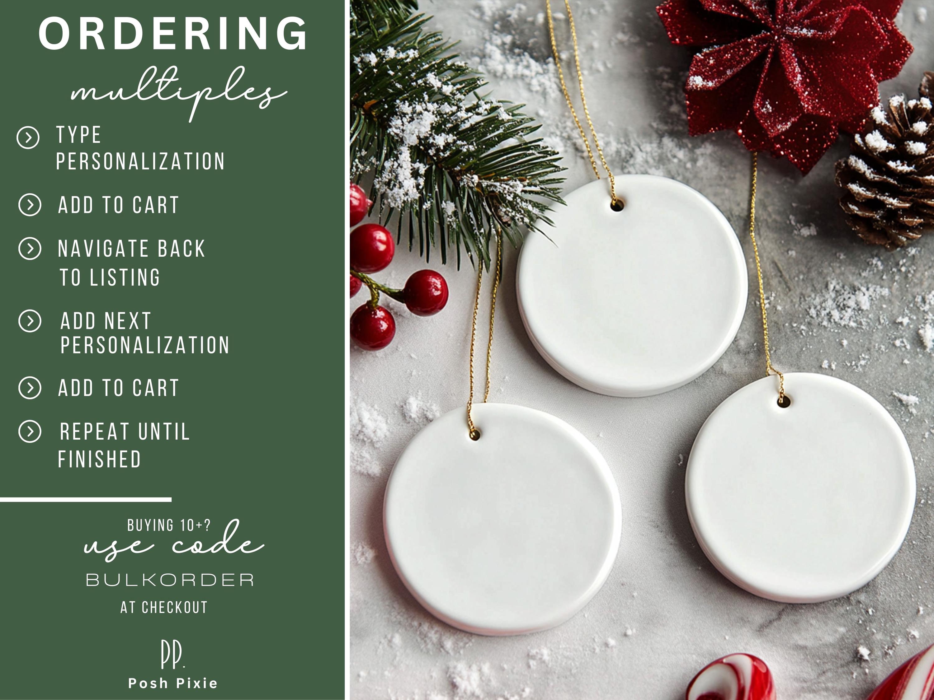 New Grandparents Ornament, Personalized Grandparents Christmas Ornament for New Grandparents First Christmas as Grandparents Keepsake Gift