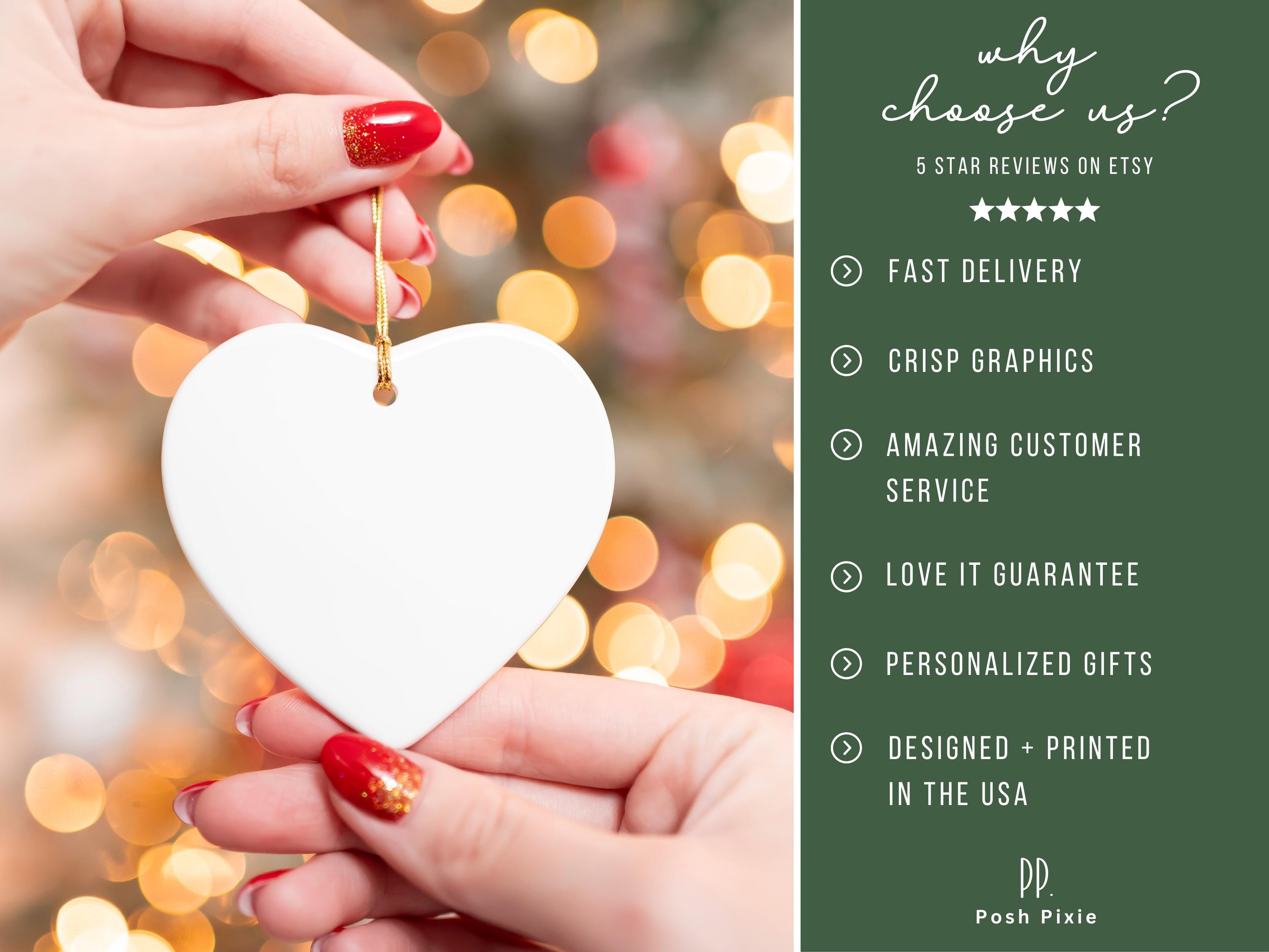 Personalized Engagement Photo Ornament: Newly Engaged Gift