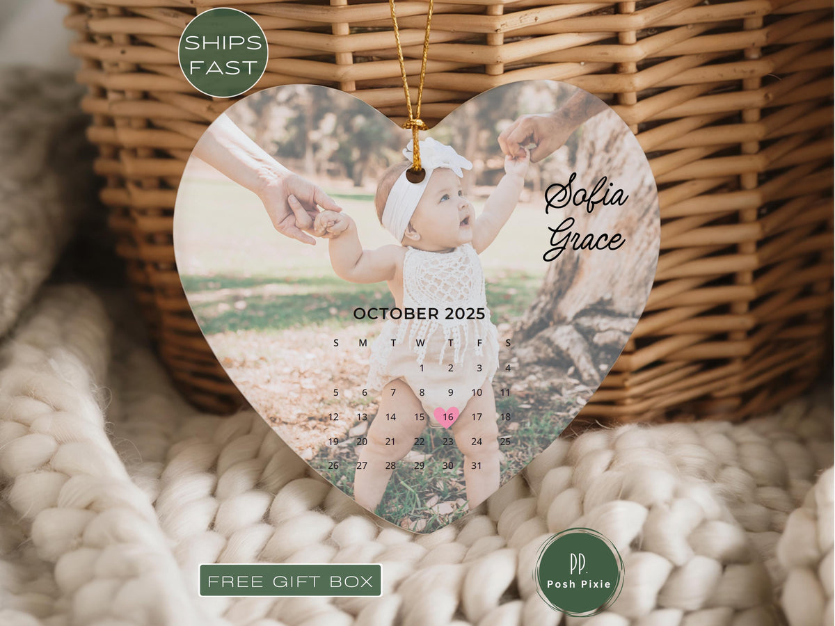 Baby First Christmas Ornament, Baby's First Christmas Ornament Gift for New Born Baby First Xmas Gift for Baby First Christmas Keepsake Gift