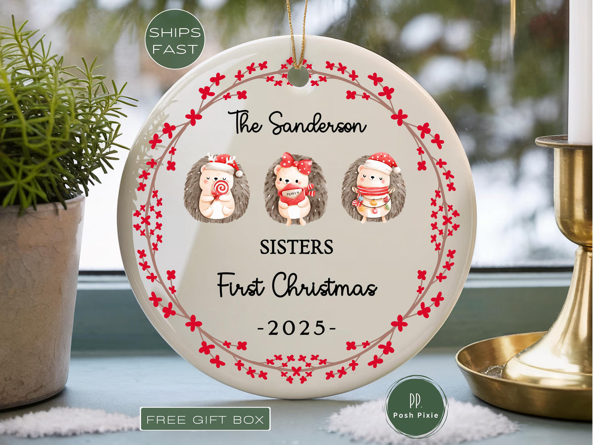 Personalized Sister Christmas Ornament Gifts for Sister for Christmas Ornament Sister Ornament Sister Keepsake Gift, Custom Sister Ornament