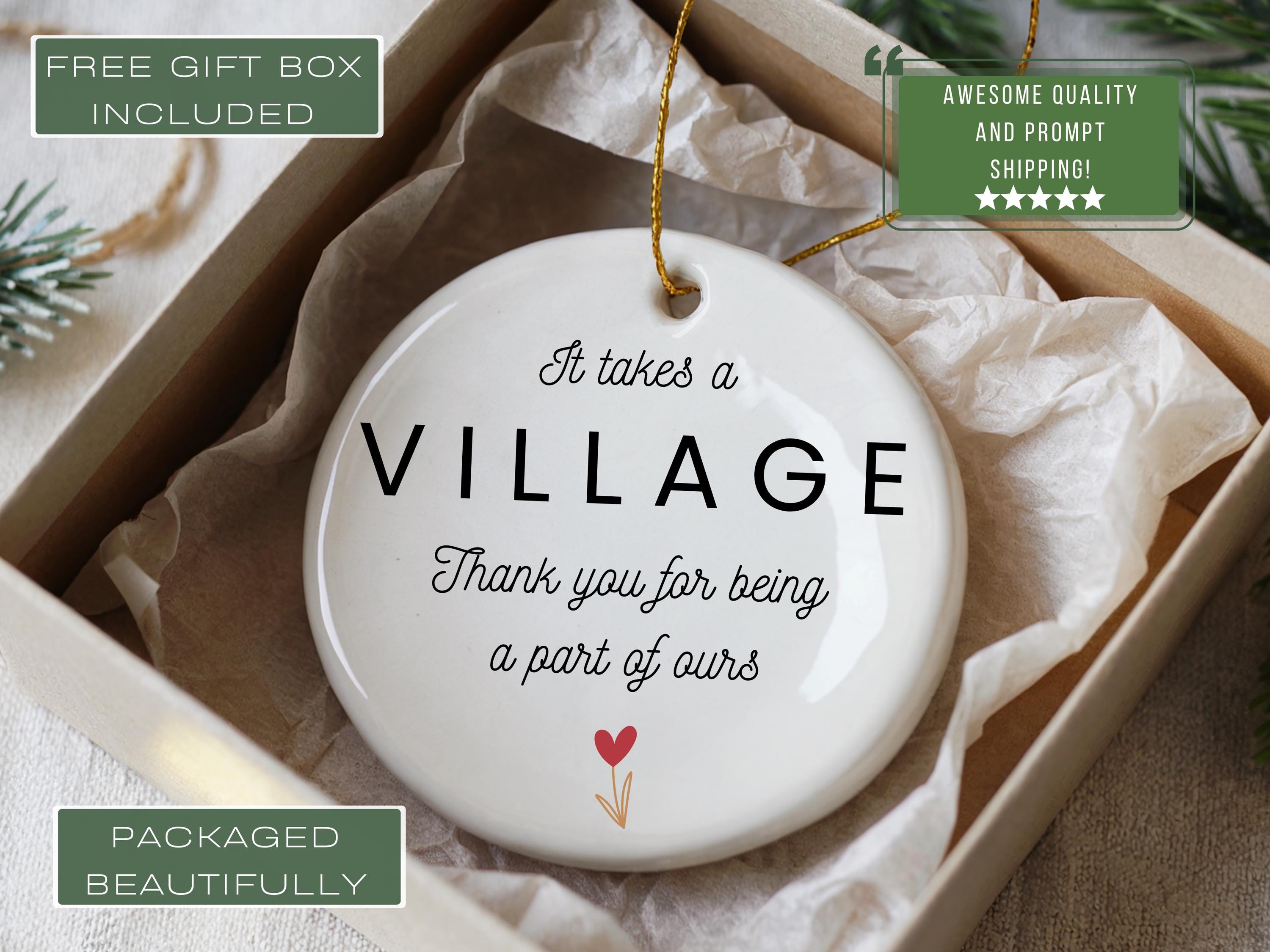 It Takes a Village, Nanny Thank You Gift, Child Care Worker Gift, Thank You for Being a Part of Ours, Babysitter, Gift for Daycare Teacher