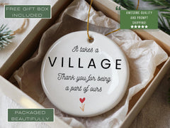 It Takes a Village, Nanny Thank You Gift, Child Care Worker Gift, Thank You for Being a Part of Ours, Babysitter, Gift for Daycare Teacher