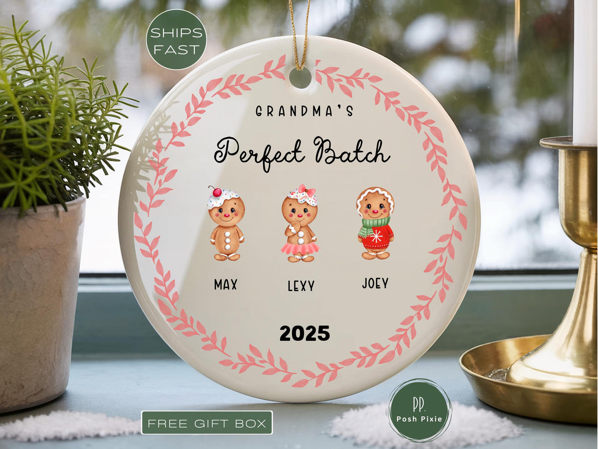 Personalized Grandma Ornament Custom Grandma Christmas Ornament from Grandkids Gift for Grandma Personalized Christmas Ornament Grandma Gift