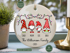 Family of Four Ornament • Personalized Family Christmas Ornament • Custom Family of 4 Keepsake • First Christmas as a Family Gift