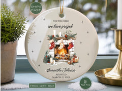 Personalized Adoption Christmas Ornament Adoption Day Keepsake Gifts for Adoption Day Gift Adoption Ornament, Custom Adoption Ornament
