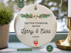 Personalized Baby’s First Christmas Ornament | Newborn Christmas Keepsake | Custom Baby Name Ornament 2026 | New Baby Gift