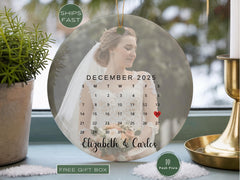 Personalized Engagement Christmas Ornament | Custom Engaged Couple Ornament | Future Mr & Mrs Keepsake | Engagement Gift for Couple