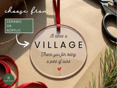 It Takes a Village, Nanny Thank You Gift, Child Care Worker Gift, Thank You for Being a Part of Ours, Babysitter, Gift for Daycare Teacher