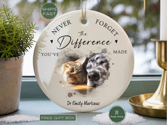 Custom Veterinarian Christmas Ornament Gifts for Vet Ornament, Veterinarian Ornament, Veterinarian Keepsake Gift Veterinarian Thank You Gift
