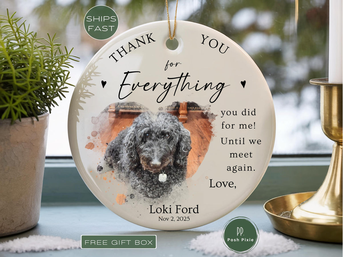 Custom Veterinarian Christmas Ornament Gifts for Vet, Personalized Keepsake Gift, Veterinarian Thank You Message