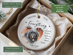 Custom Veterinarian Christmas Ornament Gifts for Vet, Personalized Keepsake Gift, Veterinarian Thank You Message