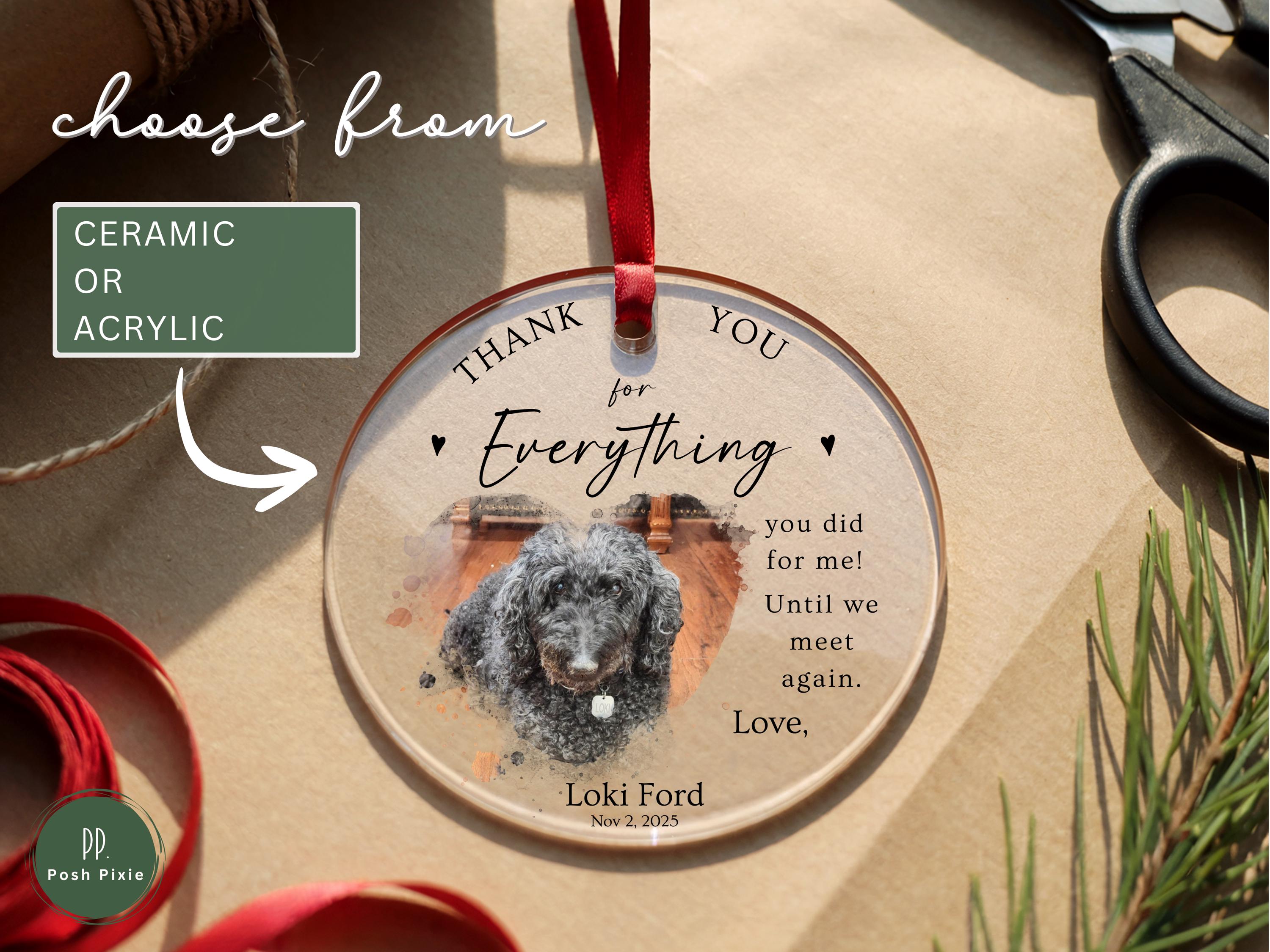Custom Veterinarian Christmas Ornament Gifts for Vet, Personalized Keepsake Gift, Veterinarian Thank You Message