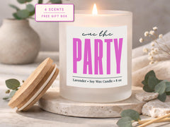 Funny Divorce Party Candle | Divorce Party Gift for Her | Cue the Party Candle | Newly Single Gift | Divorce Celebration Gift
