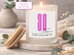 30th Birthday Gift for Her, Funny 30th Birthday Candle, In My Thirties Era Soy Candle, Milestone Birthday Gift for Women