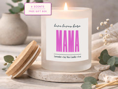Mama Candle, Love Lives Here, Soy Wax, Lavender Scent (8 oz)