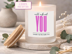 All About You Birthday Soy Candle: Thoughtful Gift for Friend or Coworker (8 oz)