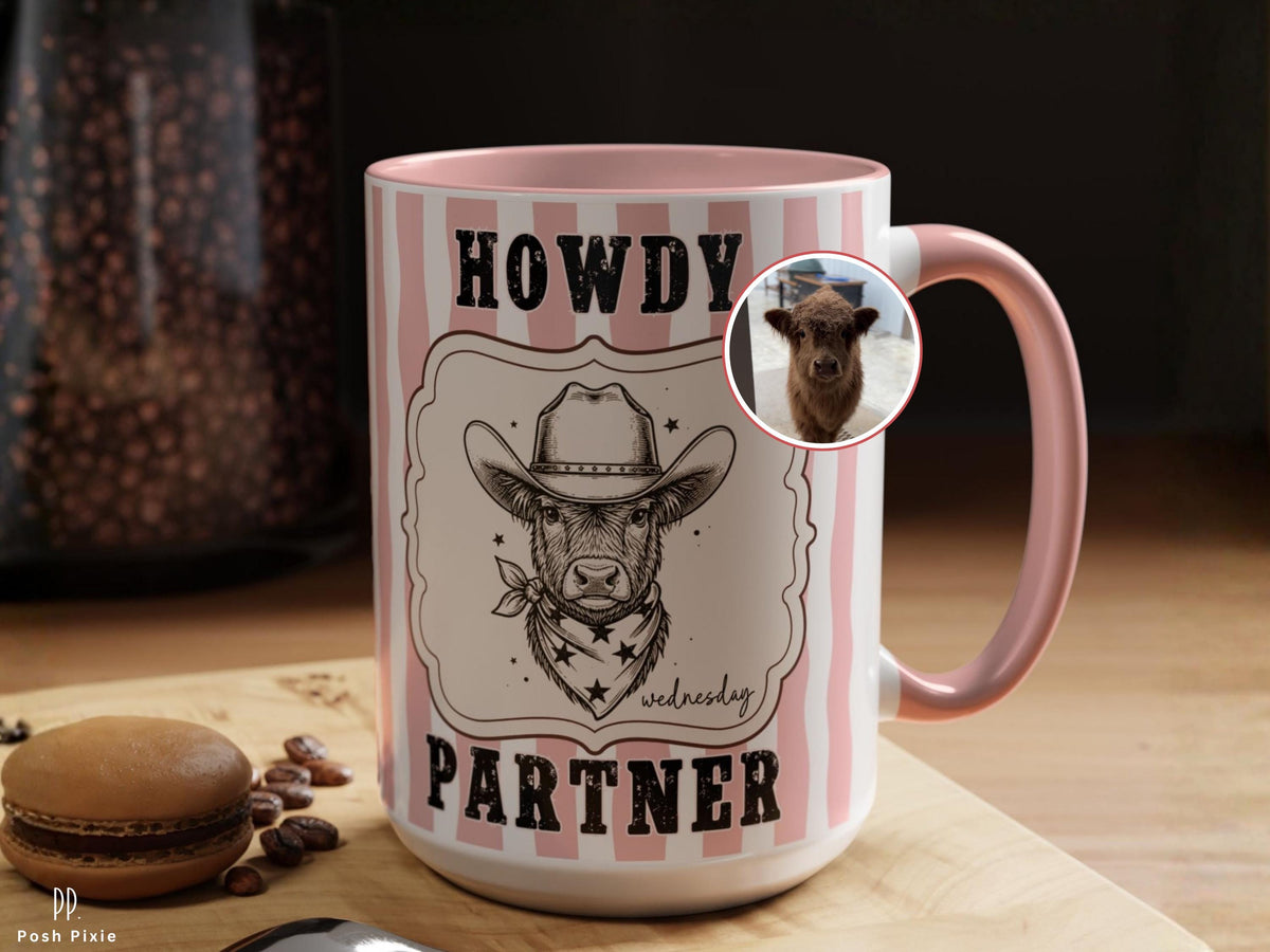 Personalized Western Pet Face Memorial Gift Mug  - Custom Pet Keepsake Gift